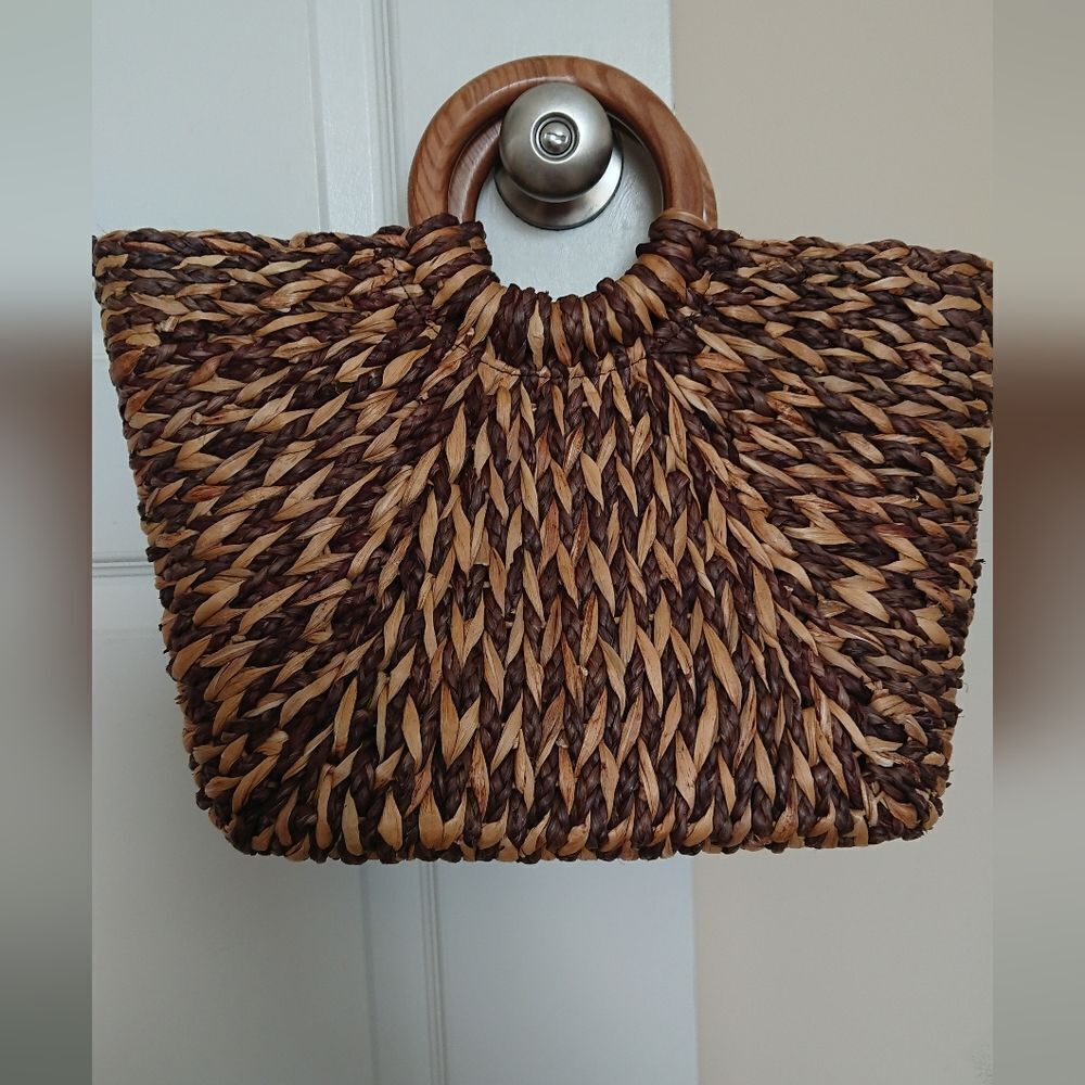 Patricia Nash Woven Luzzara Tote in brown - Picture 2 of 16